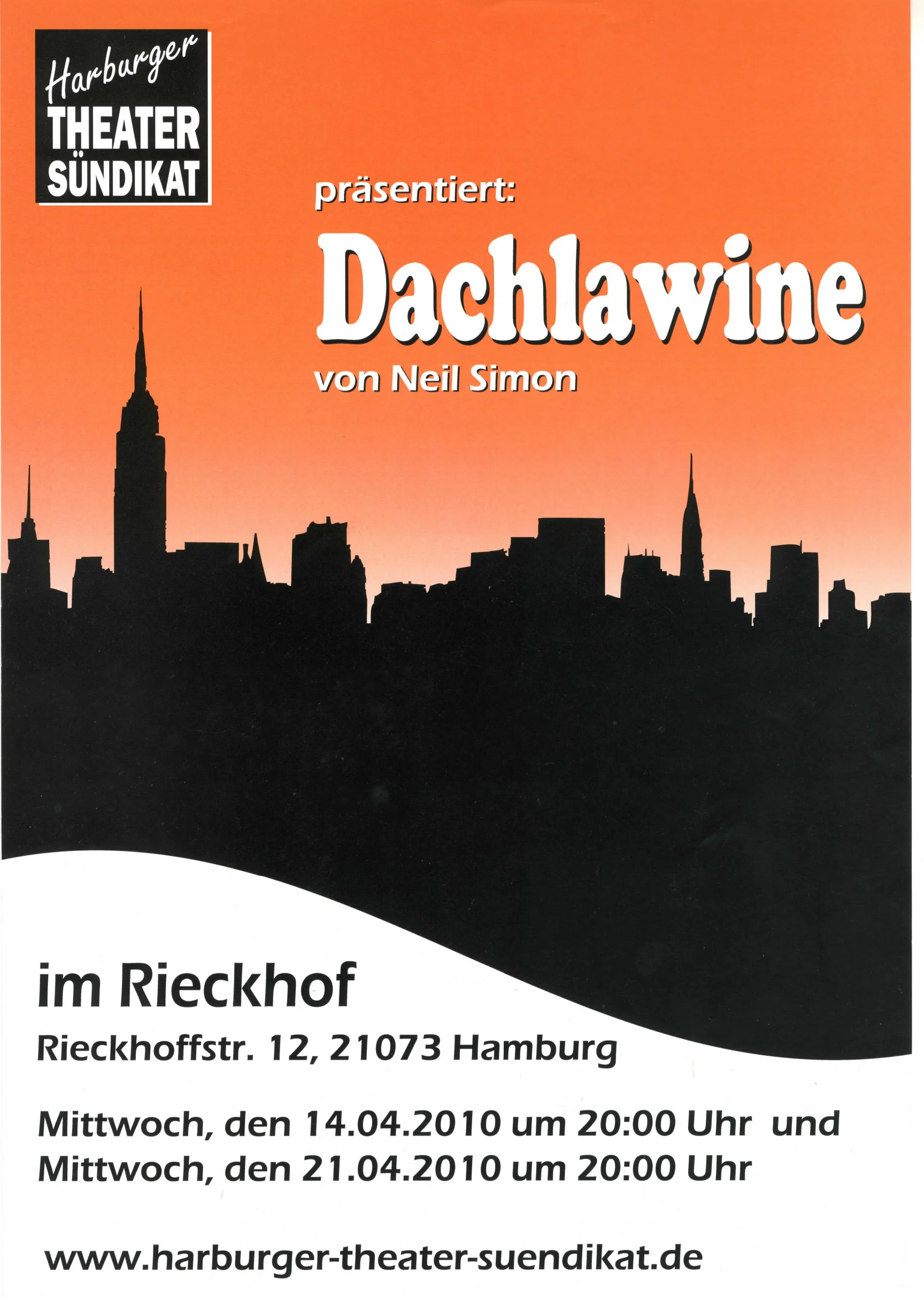 Dachlawine Poster